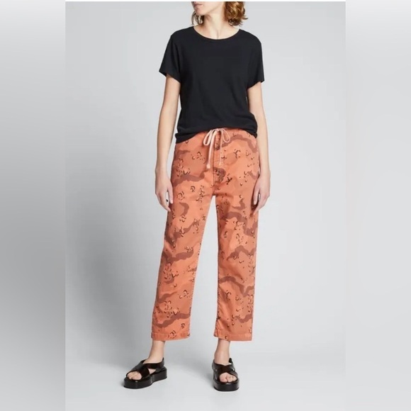 Mother The Catch All High Rise Ankle Pants in Mushroom Mayhem Size 26 - Picture 2 of 13